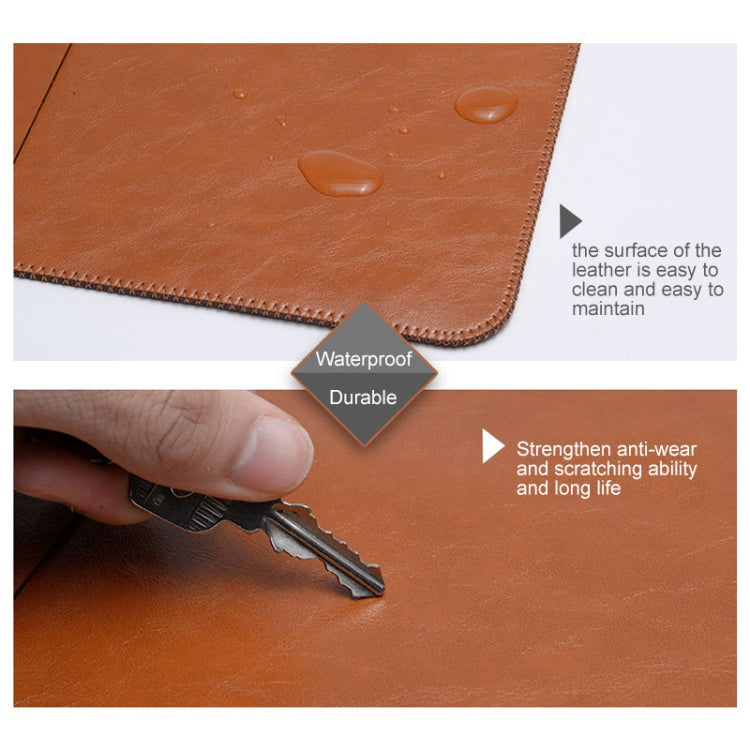 Horizontal Elastic Band Laptop Microfiber Leather Inner Bag for MacBook Air 13.3 inch (Black)