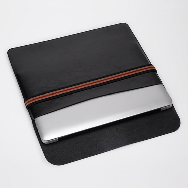 Horizontal Elastic Band Laptop Microfiber Leather Inner Bag for Macbook Air Retina 13.3 inch