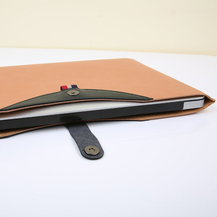 Horizontal Magnetic Buckle Laptop Microfiber Leather Inner Bag for MacBook Air 13.3 inch