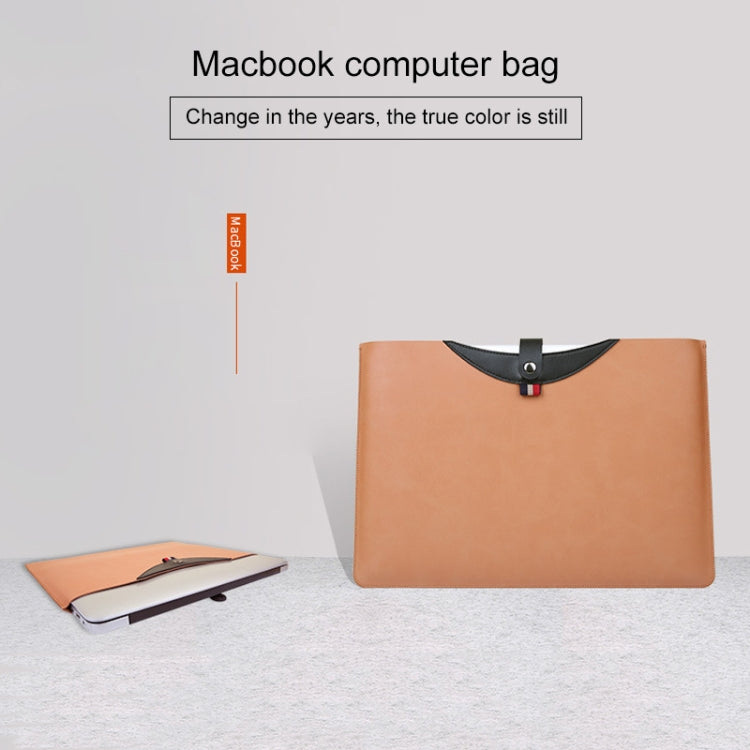Horizontal Magnetic Buckle Laptop Microfiber Leather Inner Bag for MacBook Air 13.3 inch
