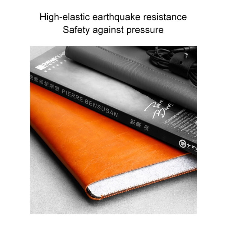 Laptop Crazy Horse Texture Fur Felt Inner Bag for MacBook 11.6 inch