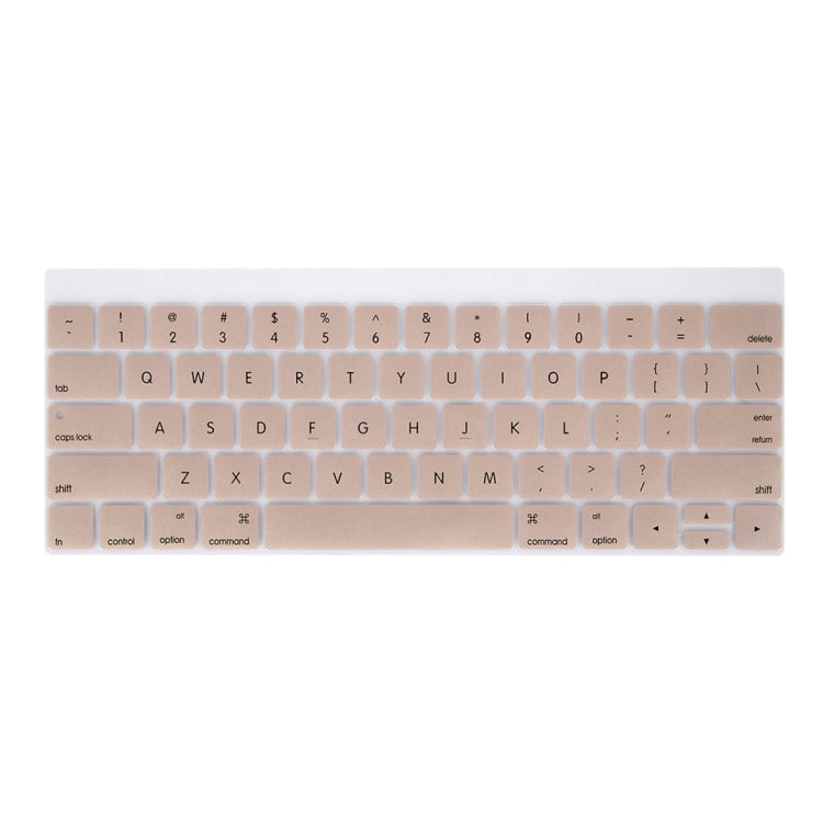 Silicone Keyboard Protector for MacBook Pro 13.3 inch with Touch Bar (2016) / A1706, US Version(Gold)