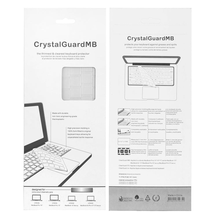 Laptop TPU Waterproof Dustproof Transparent Keyboard Protective Film for Microsoft Surface Book 2 15 inch