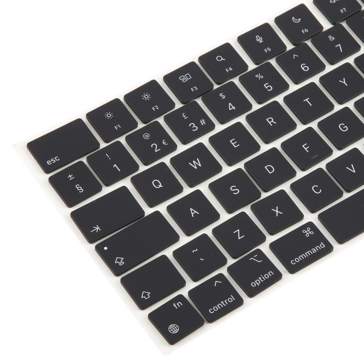 For Macbook Air 13.3 / 15.3 M2 A2681 A2941 UK English Version Keycaps  - Midnight