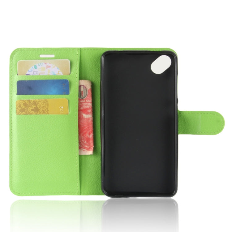 For Wiko Sunny2 Plus Litchi Texture Horizontal Flip Leather Case with Holder & Wallet & Card Slots