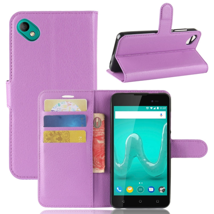 For Wiko Sunny2 Plus Litchi Texture Horizontal Flip Leather Case with Holder & Wallet & Card Slots