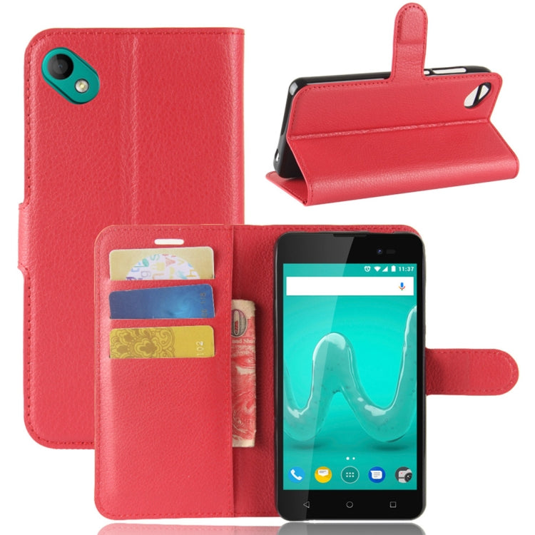 For Wiko Sunny2 Plus Litchi Texture Horizontal Flip Leather Case with Holder & Wallet & Card Slots