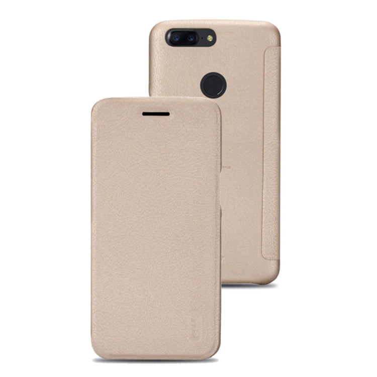 Lenuo Ledream Flip Series for OnePlus 5T PU + PC Horizontal Flip Leather Case with Card Slots