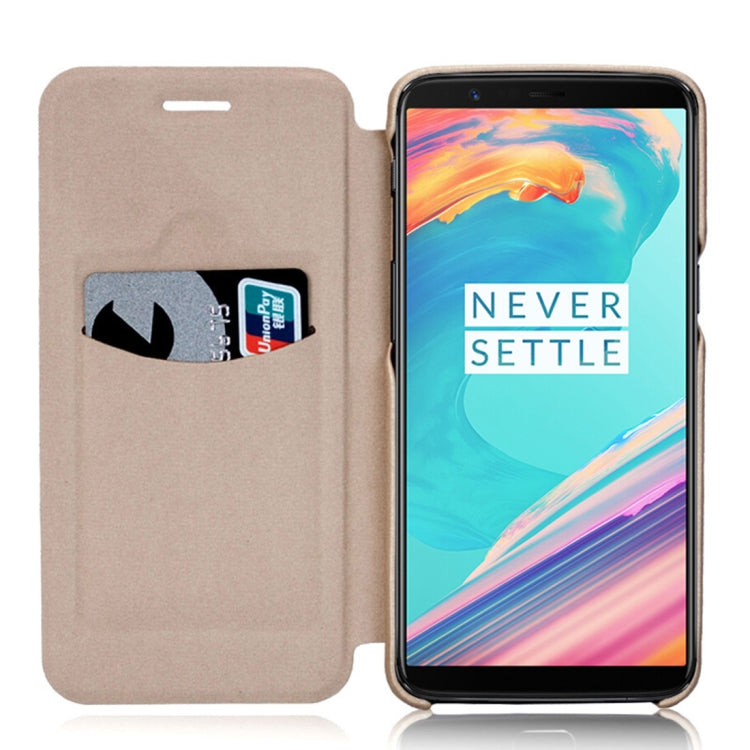 Lenuo Ledream Flip Series for OnePlus 5T PU + PC Horizontal Flip Leather Case with Card Slots