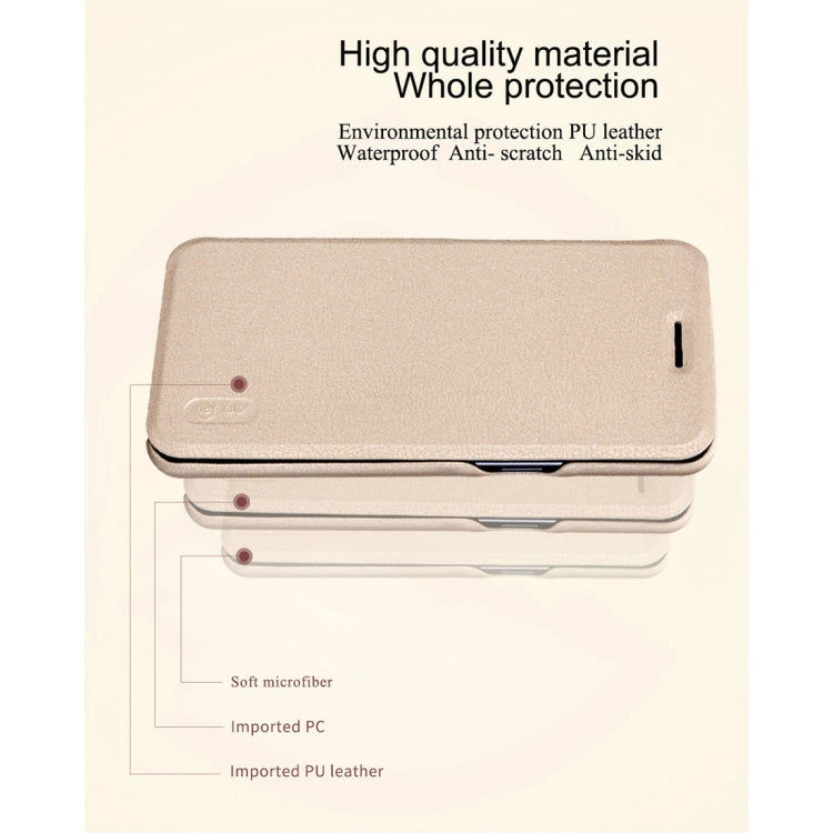 Lenuo Ledream Flip Series for OnePlus 5T PU + PC Horizontal Flip Leather Case with Card Slots