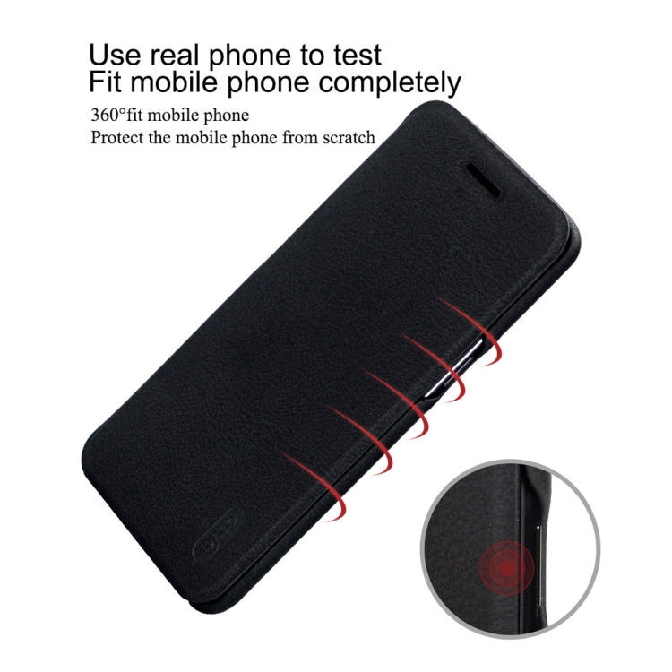 Lenuo Ledream Flip Series for OnePlus 5T PU + PC Horizontal Flip Leather Case with Card Slots