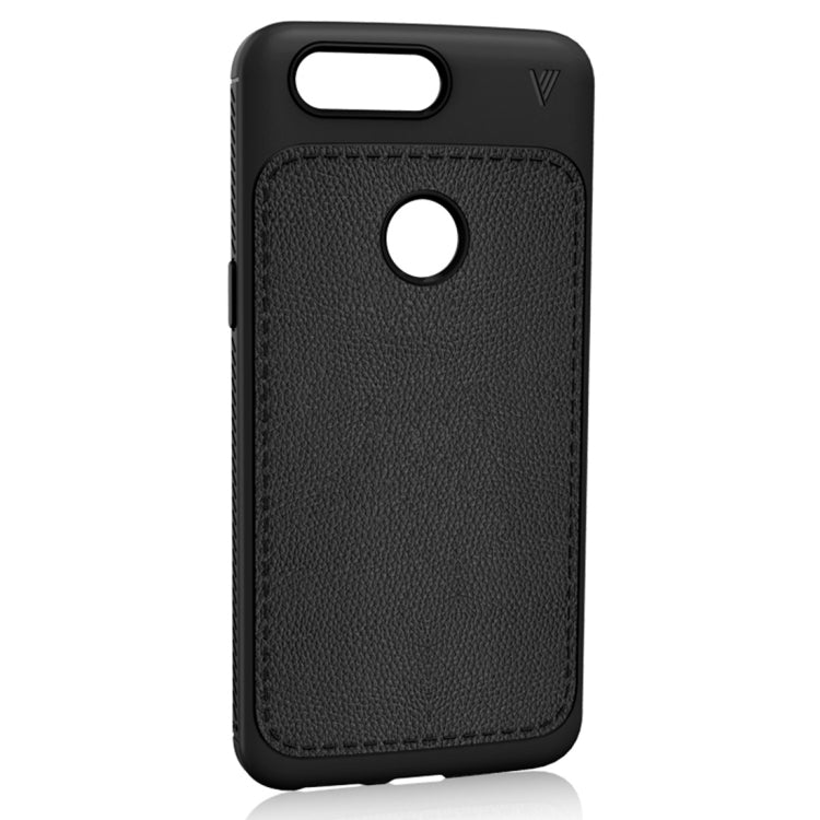 Lenuo Leshen Series for OnePlus 5T TPU Litchi Texture Dropproof Protective Back Cover Case