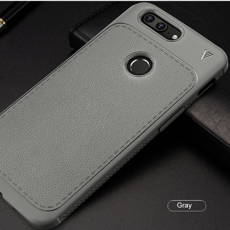 Lenuo Leshen Series for OnePlus 5T TPU Litchi Texture Dropproof Protective Back Cover Case