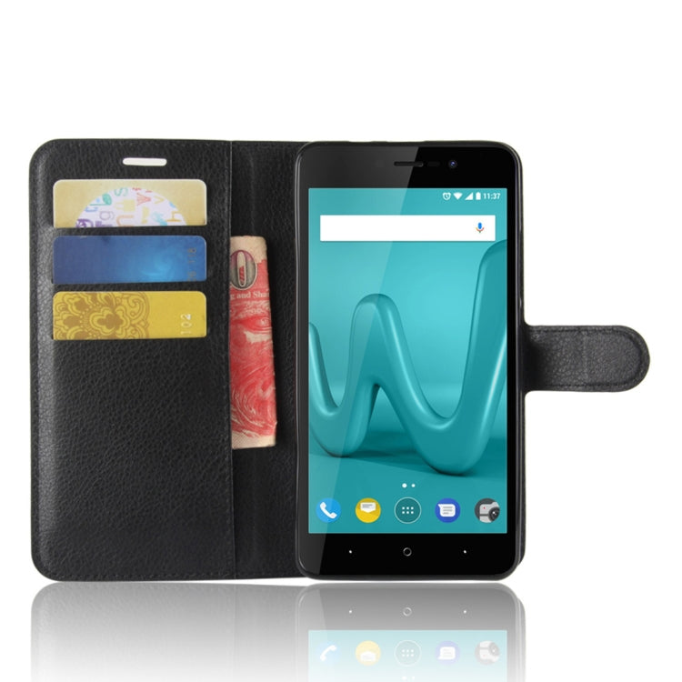 For Wiko Lenny4 Plus Litchi Texture Horizontal Flip Leather Case with Holder & Wallet & Card Slots