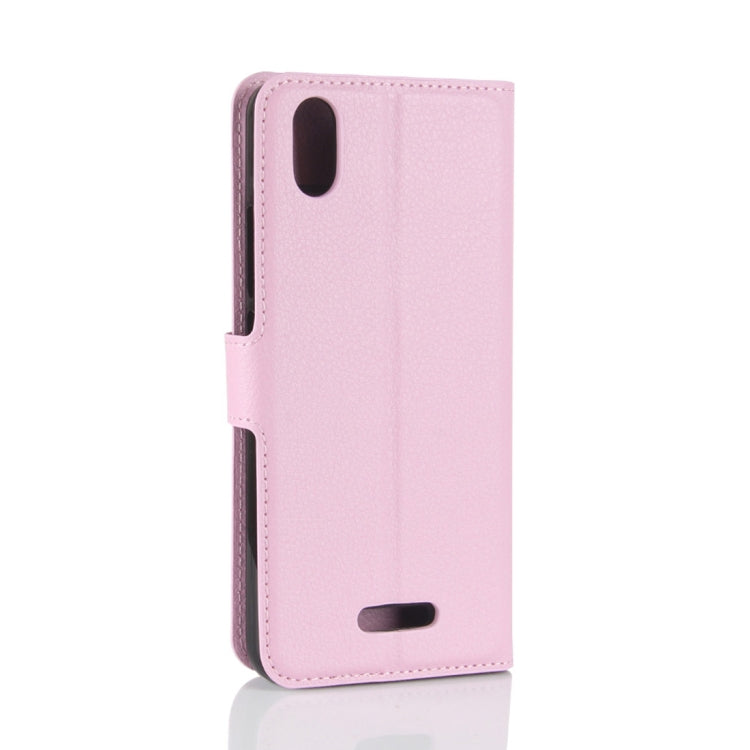 For Wiko Lenny4 Plus Litchi Texture Horizontal Flip Leather Case with Holder & Wallet & Card Slots