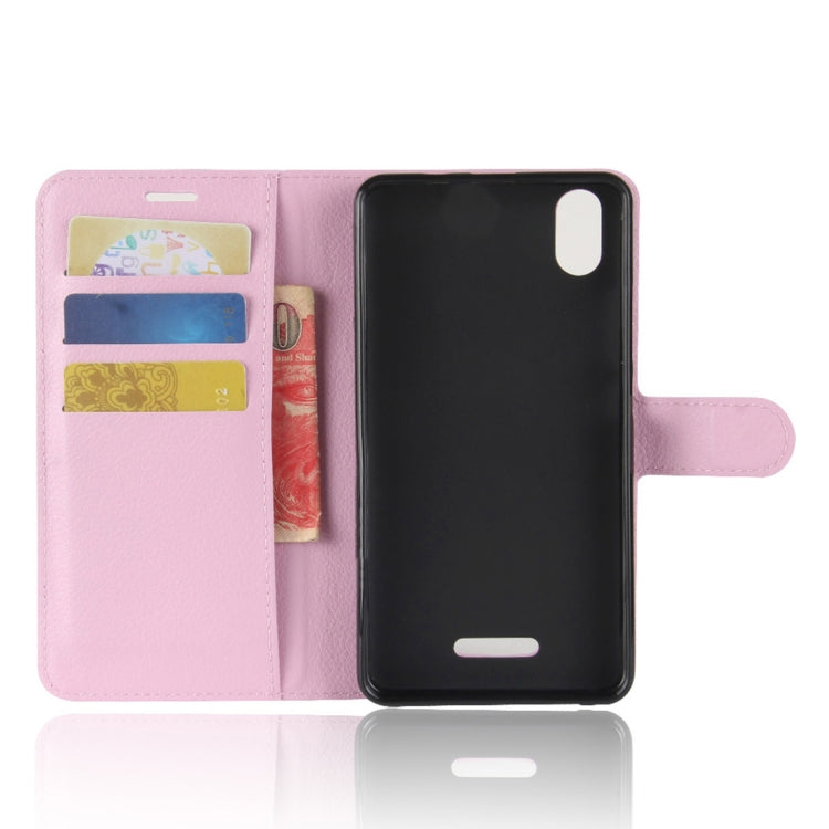 For Wiko Lenny4 Plus Litchi Texture Horizontal Flip Leather Case with Holder & Wallet & Card Slots