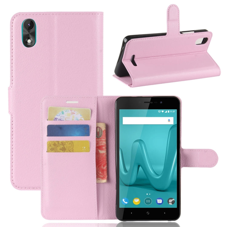 For Wiko Lenny4 Plus Litchi Texture Horizontal Flip Leather Case with Holder & Wallet & Card Slots