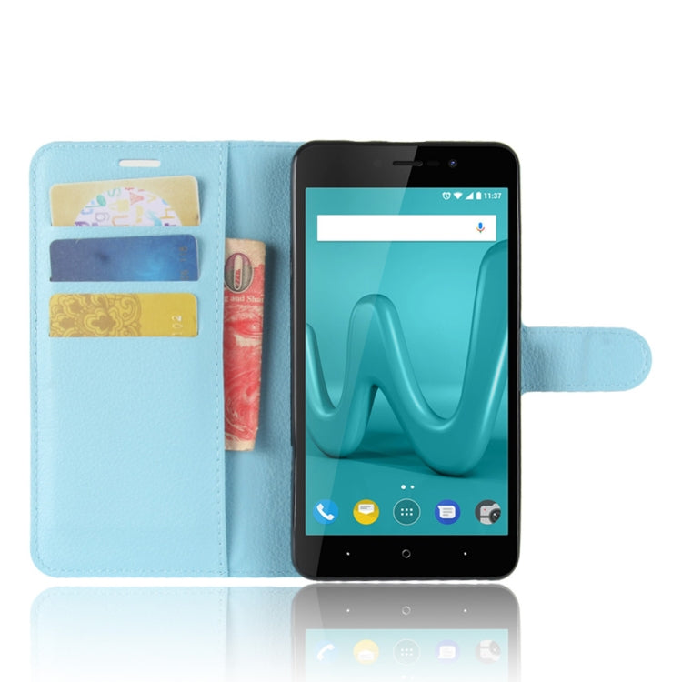 For Wiko Lenny4 Plus Litchi Texture Horizontal Flip Leather Case with Holder & Wallet & Card Slots
