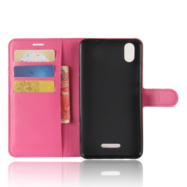 For Wiko Lenny4 Plus Litchi Texture Horizontal Flip Leather Case with Holder & Wallet & Card Slots