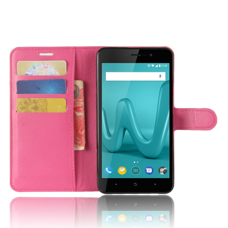 For Wiko Lenny4 Plus Litchi Texture Horizontal Flip Leather Case with Holder & Wallet & Card Slots