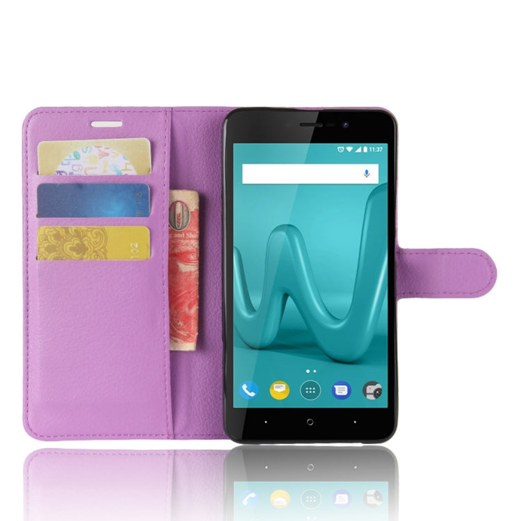 For Wiko Lenny4 Plus Litchi Texture Horizontal Flip Leather Case with Holder & Wallet & Card Slots