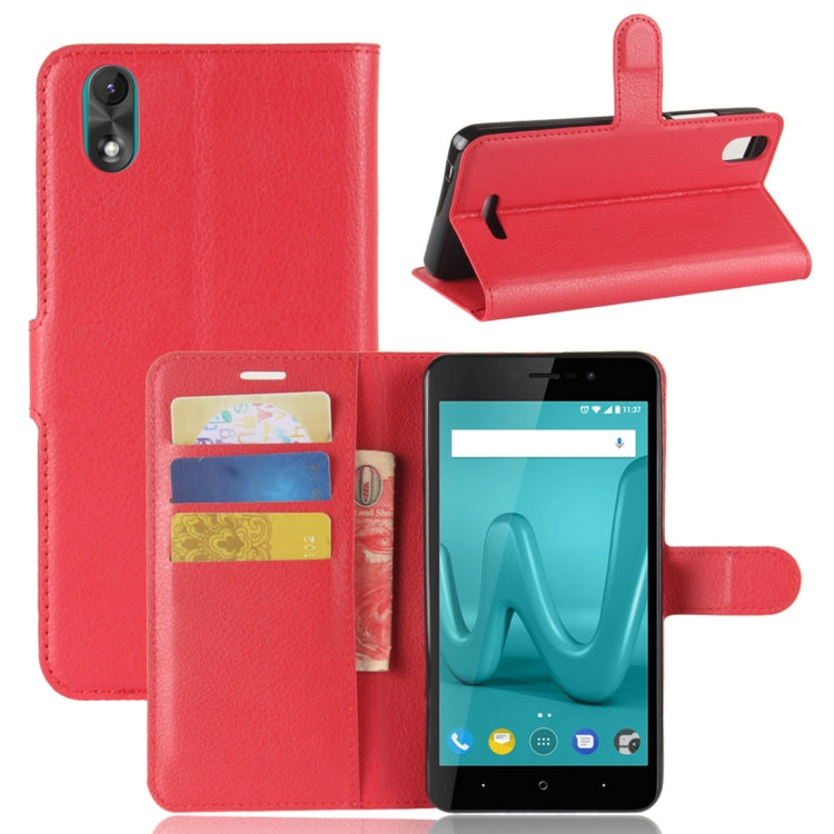 For Wiko Lenny4 Plus Litchi Texture Horizontal Flip Leather Case with Holder & Wallet & Card Slots