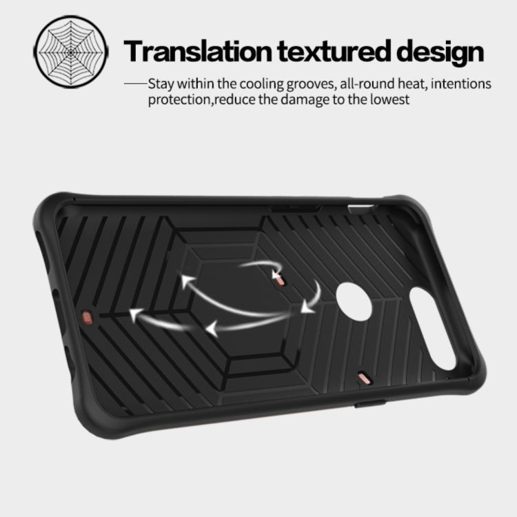 For OnePlus  5T PC + TPU Dropproof Sniper Hybrid Protective Back Cover Case with 360 Degree Rotation Holder