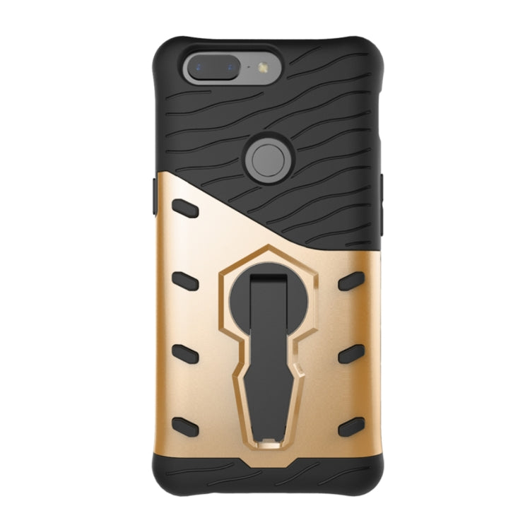 For OnePlus  5T PC + TPU Dropproof Sniper Hybrid Protective Back Cover Case with 360 Degree Rotation Holder
