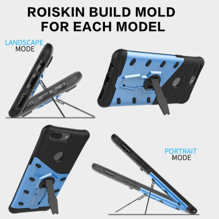 For OnePlus  5T PC + TPU Dropproof Sniper Hybrid Protective Back Cover Case with 360 Degree Rotation Holder