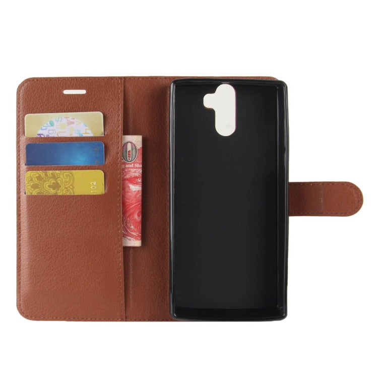 For DOOGEE BL12000 / BL12000 Pro Litchi Texture Horizontal Flip Leather Case with Holder & Card Slots & Wallet