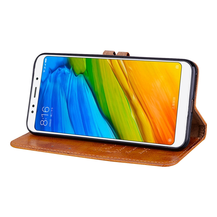 For Xiaomi Redmi 5 Plus Oil Wax Texture Horizontal Flip Leather Case with Holder