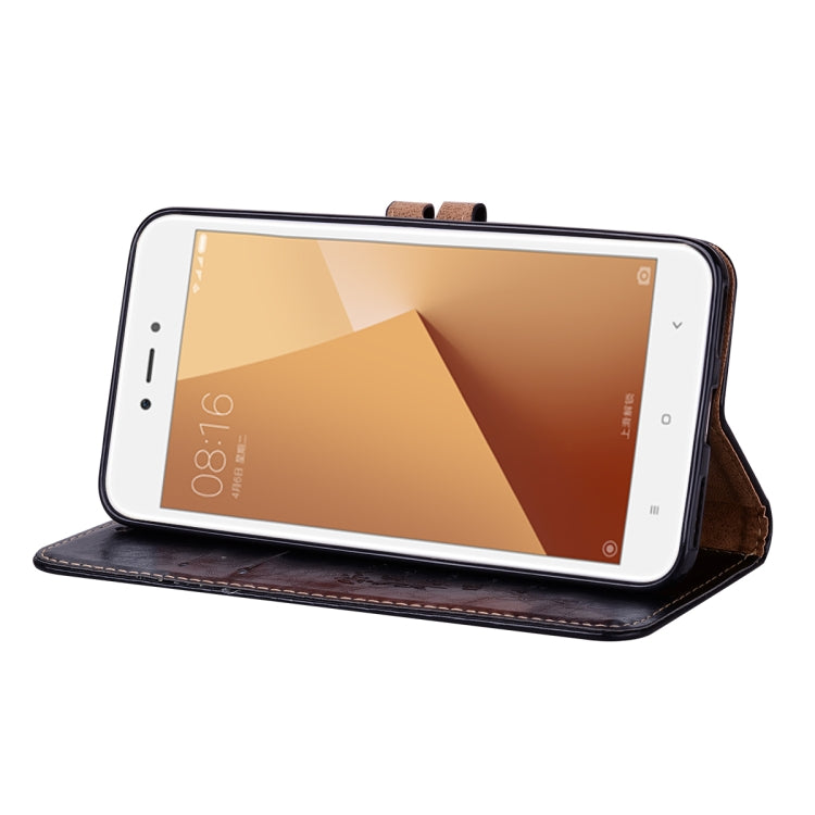 For Xiaomi Redmi Note 5A Without Fingerprint Identification Oil Wax Texture Horizontal Flip Leather Case with Holder & Card Slots & Wallet