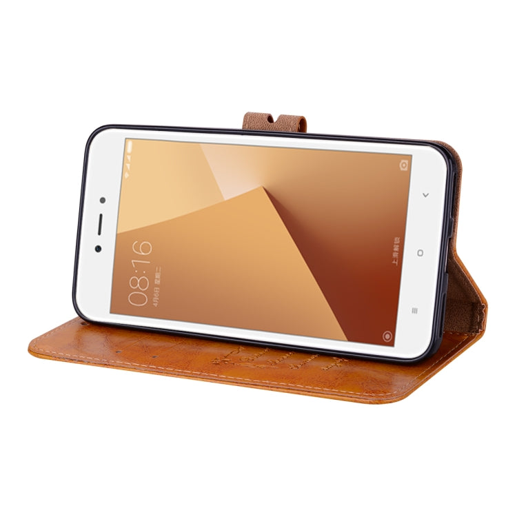 For Xiaomi Redmi Note 5A Without Fingerprint Identification Oil Wax Texture Horizontal Flip Leather Case with Holder & Card Slots & Wallet