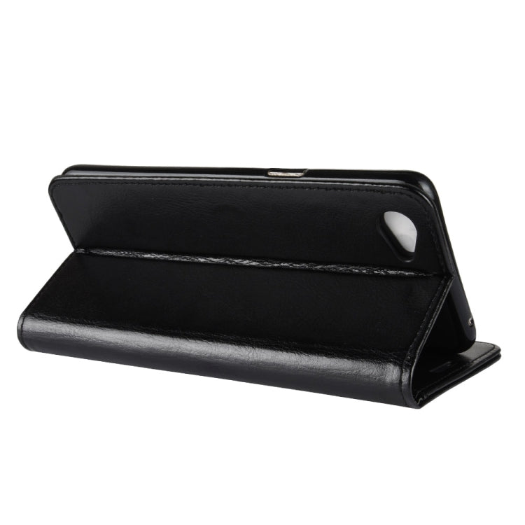 Crazy Horse Texture Horizontal Flip Leather Case for OPPO A3, with Wallet & Holder & Card Slots