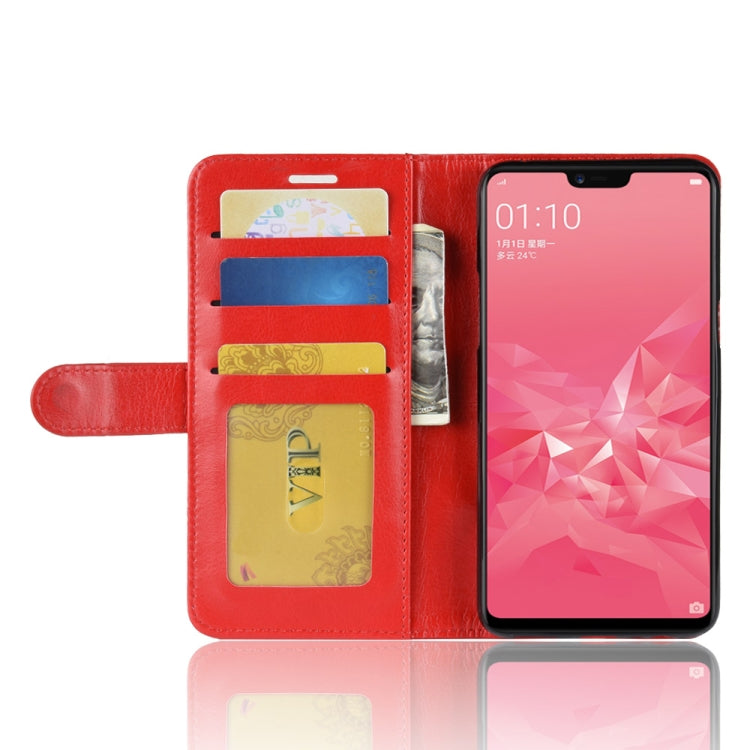 Crazy Horse Texture Horizontal Flip Leather Case for OPPO A3, with Wallet & Holder & Card Slots