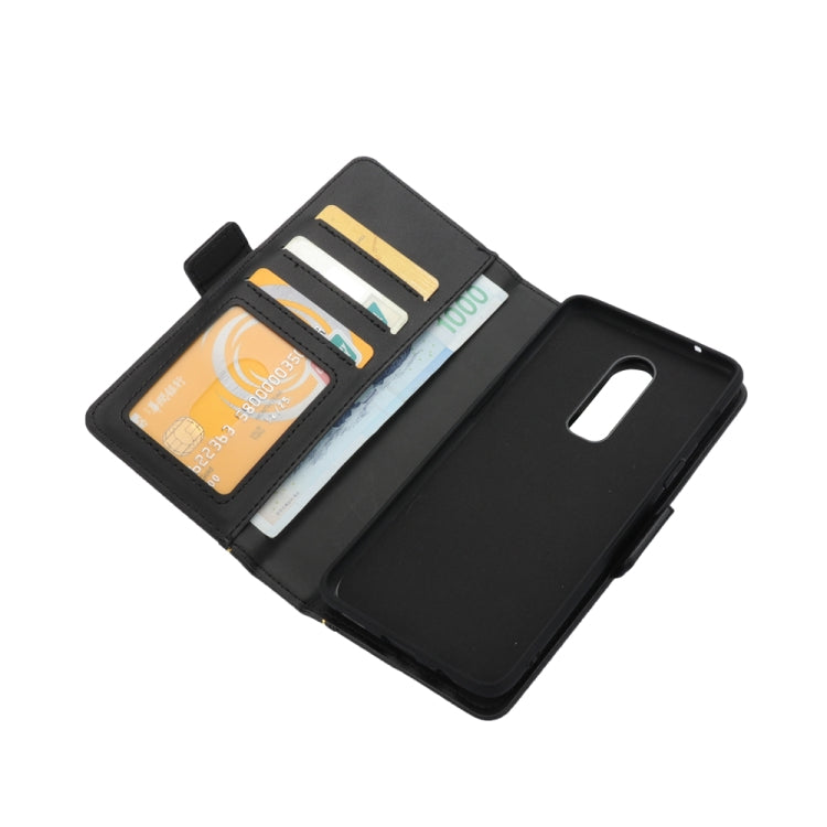 Bible Style Business Horizontal Flip Leather Case for OnePlus 6, with Card Slots & Photo Frame & Holder & Wallet