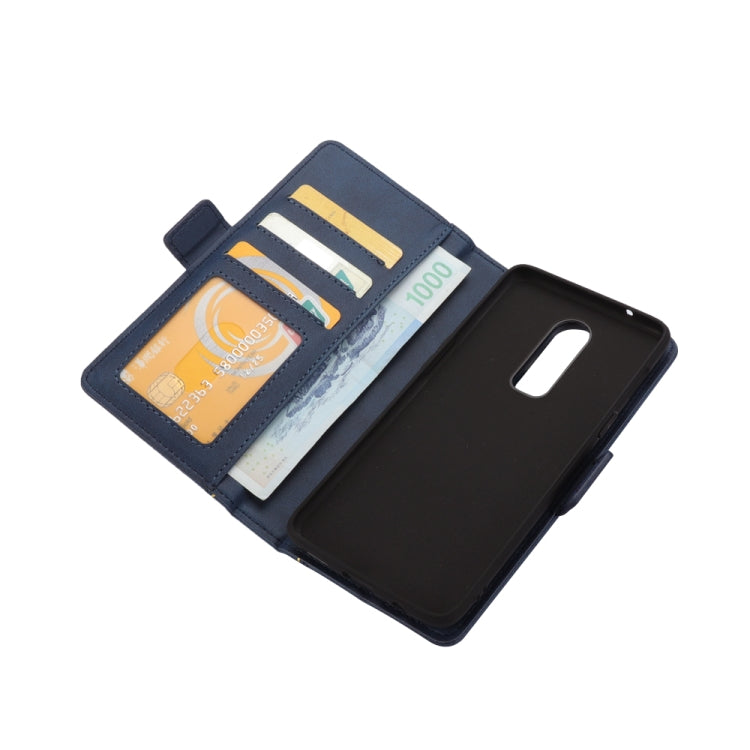 Bible Style Business Horizontal Flip Leather Case for OnePlus 6, with Card Slots & Photo Frame & Holder & Wallet