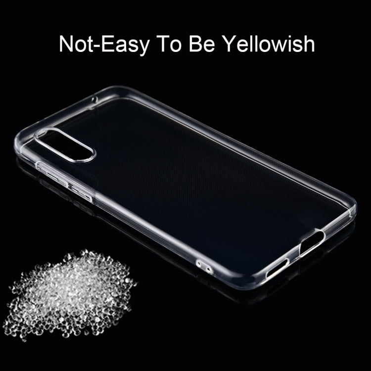 50 PCS 0.75mm Ultrathin Transparent TPU Soft Protective Case for Meizu 16S