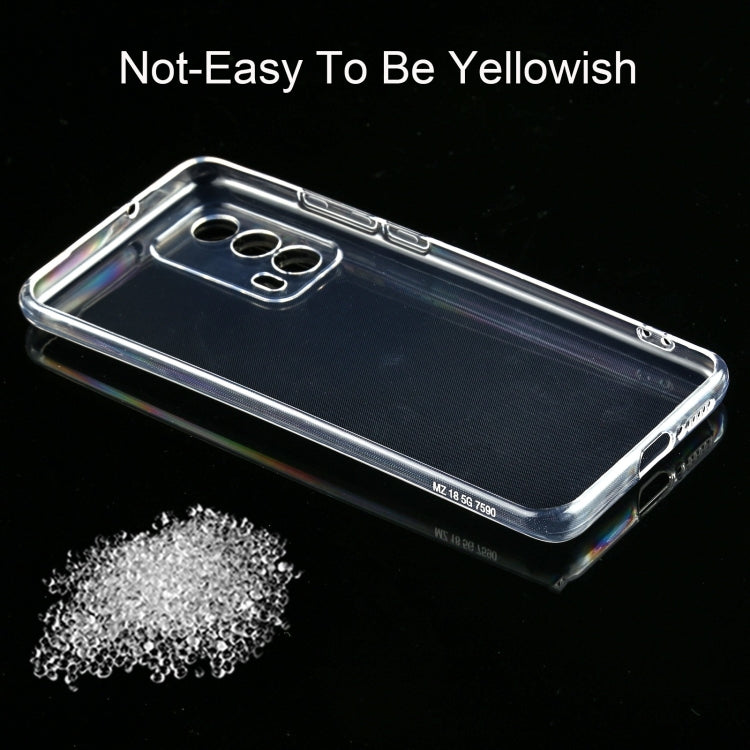 For Meizu 18 0.75mm Ultra-thin Transparent TPU Soft Protective Case (Transparent)