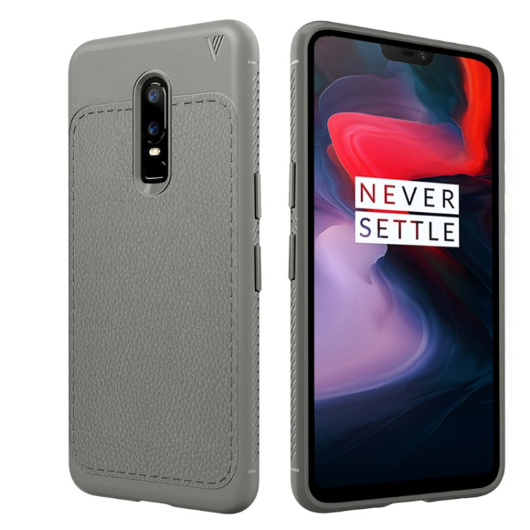 Lenuo Leshen Series Litchi Texture TPU Case for OnePlus 6