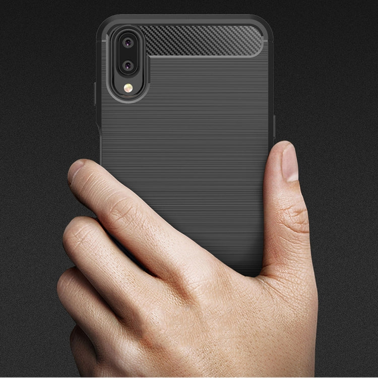 Brushed Texture Carbon Fiber Shockproof TPU Case for Meizu Meilan E3