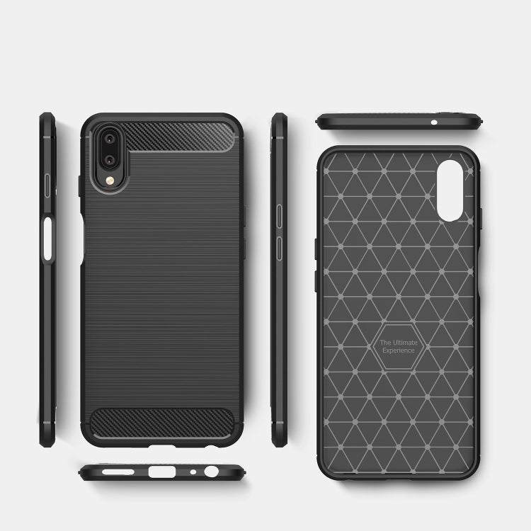 Brushed Texture Carbon Fiber Shockproof TPU Case for Meizu Meilan E3