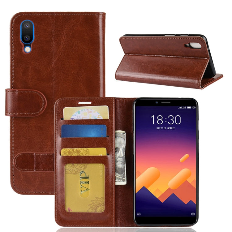 Crazy Horse Texture Horizontal Flip Leather PU + TPU Case for Meizu Meilan E3 , with Wallet & Holder & Card Slots