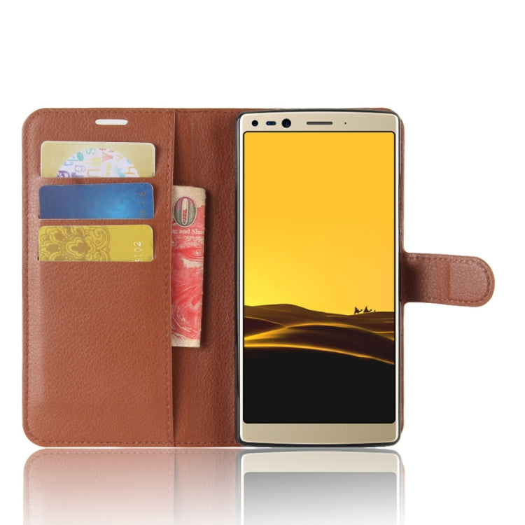 For DOOGEE  MIX 2 Litchi Texture Horizontal Flip Leather Case with Holder & Card Slots & Wallet