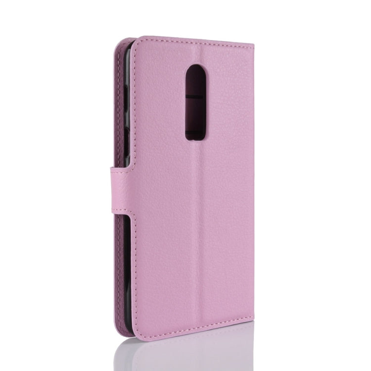 For OnePlus 6 Litchi Texture Horizontal Flip Leather Case with Holder & Card Slots & Wallet