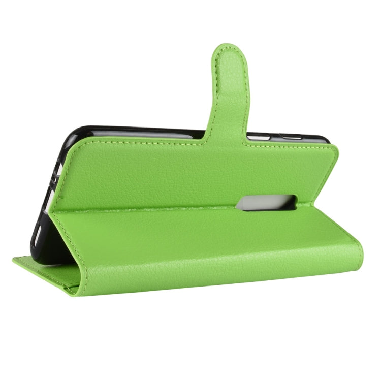 For OnePlus 6 Litchi Texture Horizontal Flip Leather Case with Holder & Card Slots & Wallet