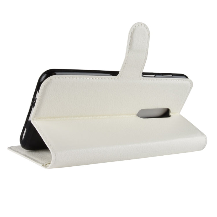 For OnePlus 6 Litchi Texture Horizontal Flip Leather Case with Holder & Card Slots & Wallet