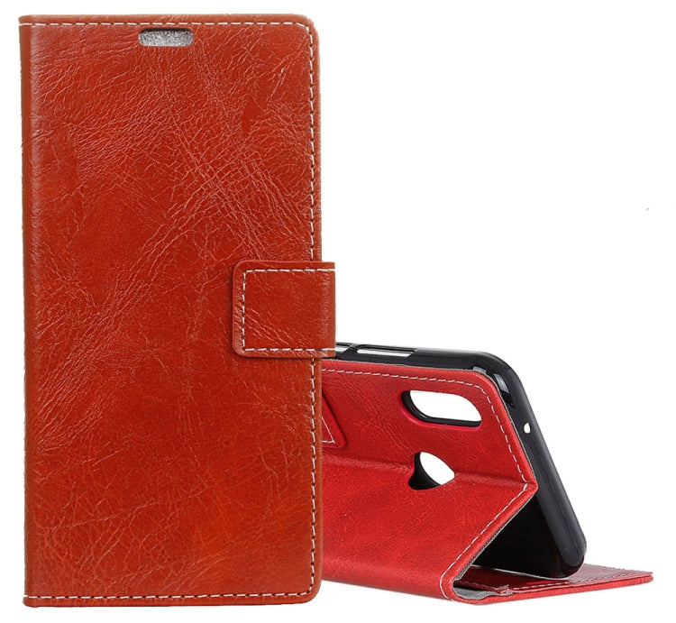 Retro Crazy Horse Texture Horizontal Flip Leather Case for DOOGEE X70, with Holder & Card Slots & Wallet & Photo Frame
