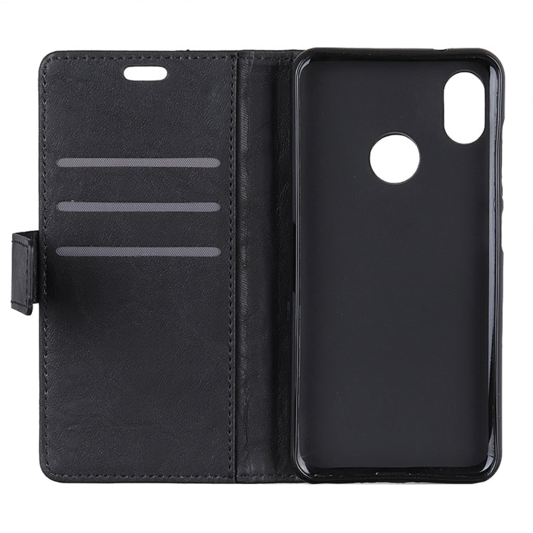 Copper Buckle Retro Crazy Horse Texture Horizontal Flip Leather Case for DOOGEE X70, with Holder & Card Slots & Wallet