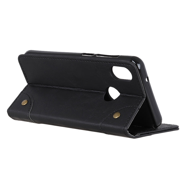 Copper Buckle Retro Crazy Horse Texture Horizontal Flip Leather Case for DOOGEE X70, with Holder & Card Slots & Wallet